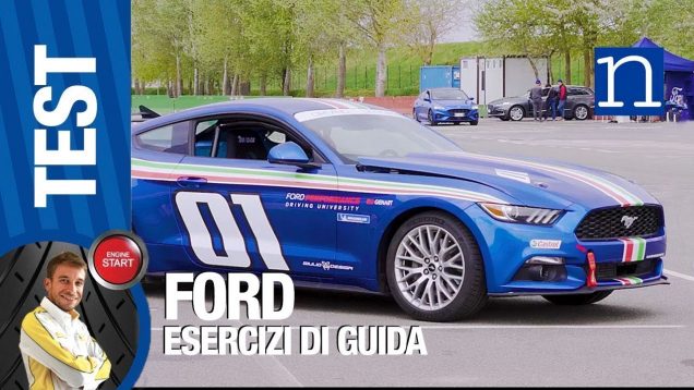 Scuola guida in pista FORD / Esercizi di guida con l’istruttore e lezioni pratiche corso sportivo