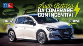 Peugeot e208 elettrica incentivi 2021