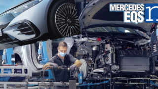 fabbrica mercedes EQS elettrica